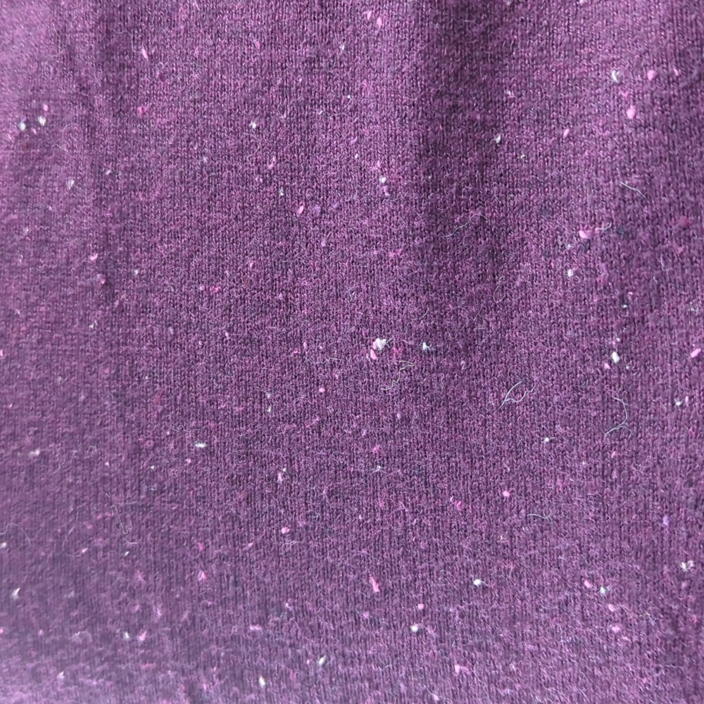 Gap Women's Purple Plum Speckled Cardigan Sweater Cotton Blend - Picture 7 of 8